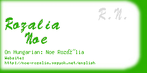 rozalia noe business card